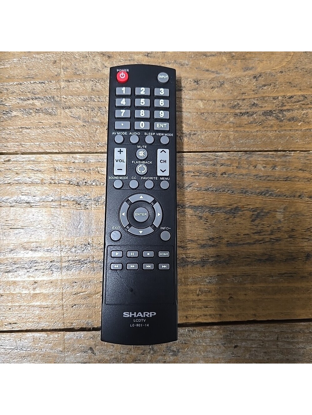 Sharp LC-RC1-14 TV Remote LC-32LB150, LC-42LB150, LC-50LB150, LC-50LB261U